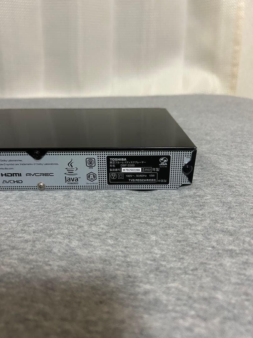 東芝レグザREGZAブルーレイプレーヤーDBP-S500