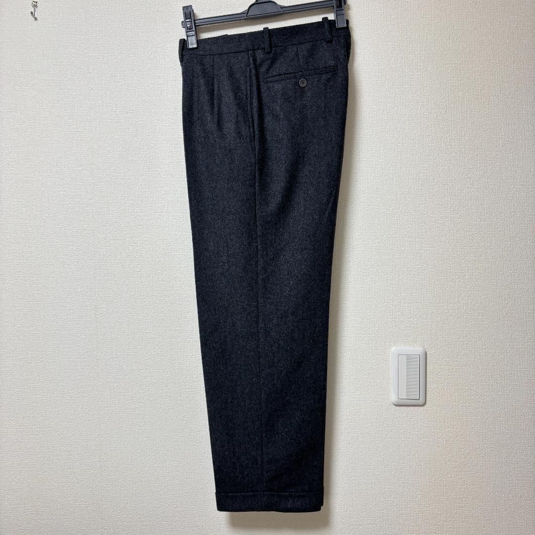BERNARD ZINS BAC J フランネル パンツ チャコール 38