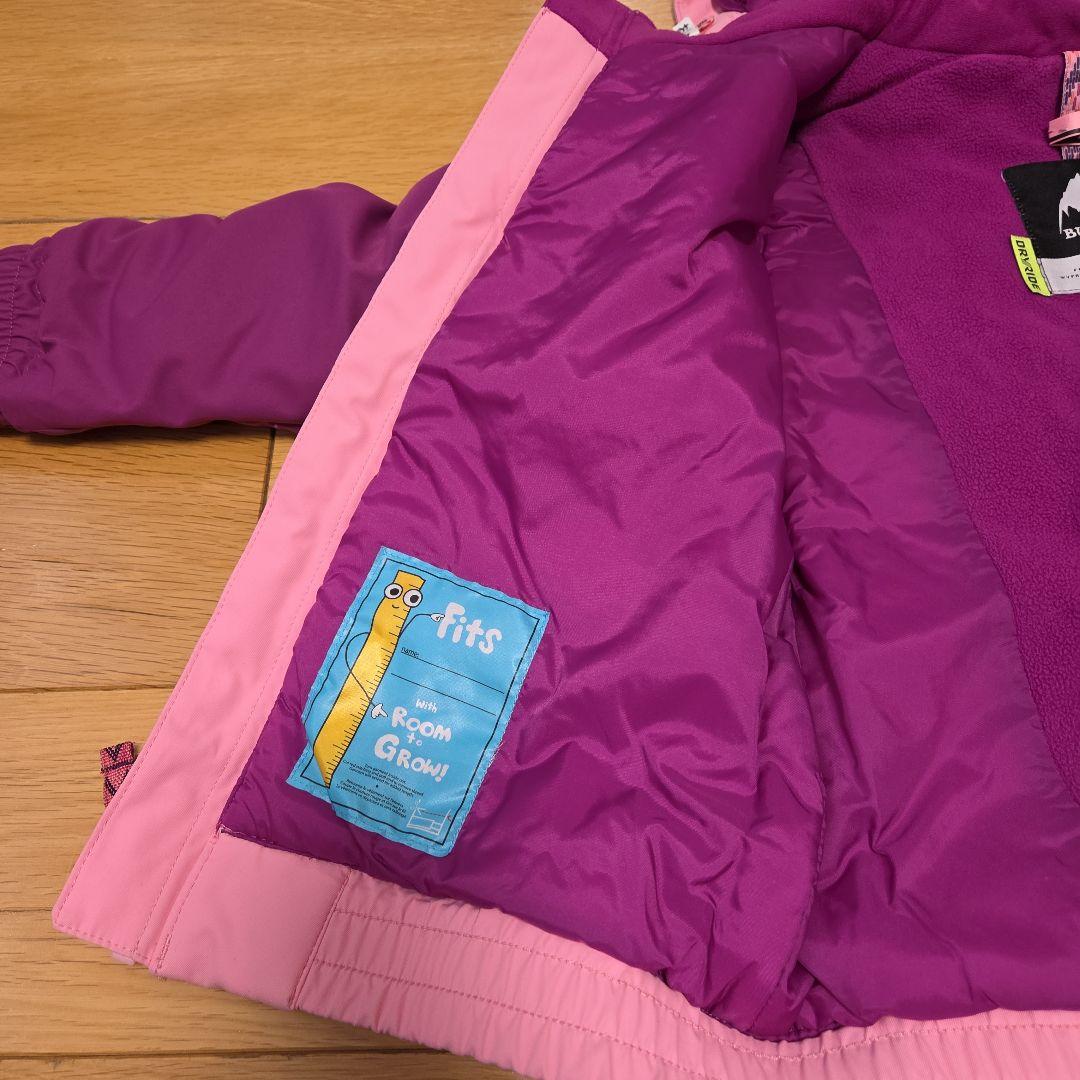 BURTON　バートン　子どもスノーボードスキーウェア　ピンク紫　100 110