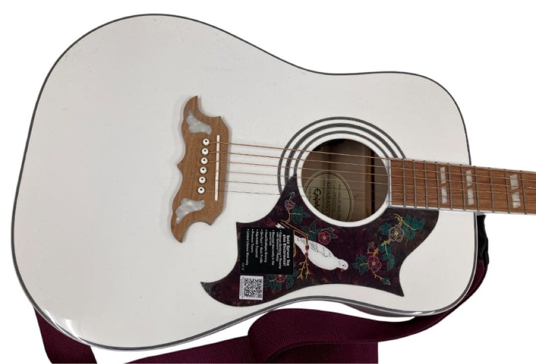 finEpiphone ダヴ　Dove Pro エレアコ希少ホワイトカラー