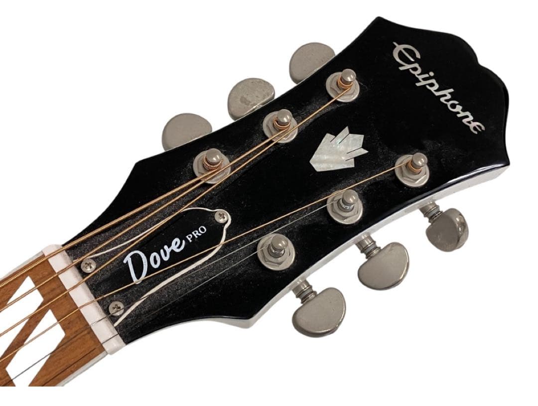 finEpiphone ダヴ　Dove Pro エレアコ希少ホワイトカラー