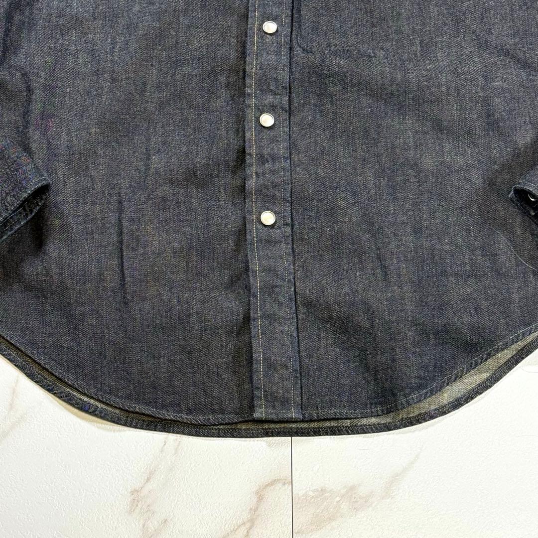 【極美品/M】RRL ダブルアールエル デニムシャツ ジャケット グレー系