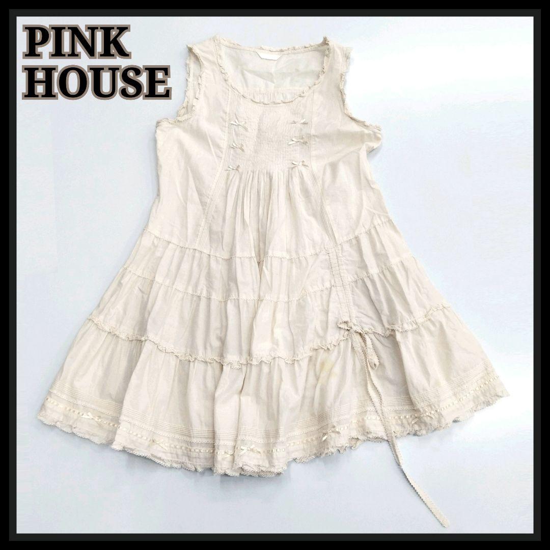 PINK HOUSE ピンクハウス チュニック フリル リボン