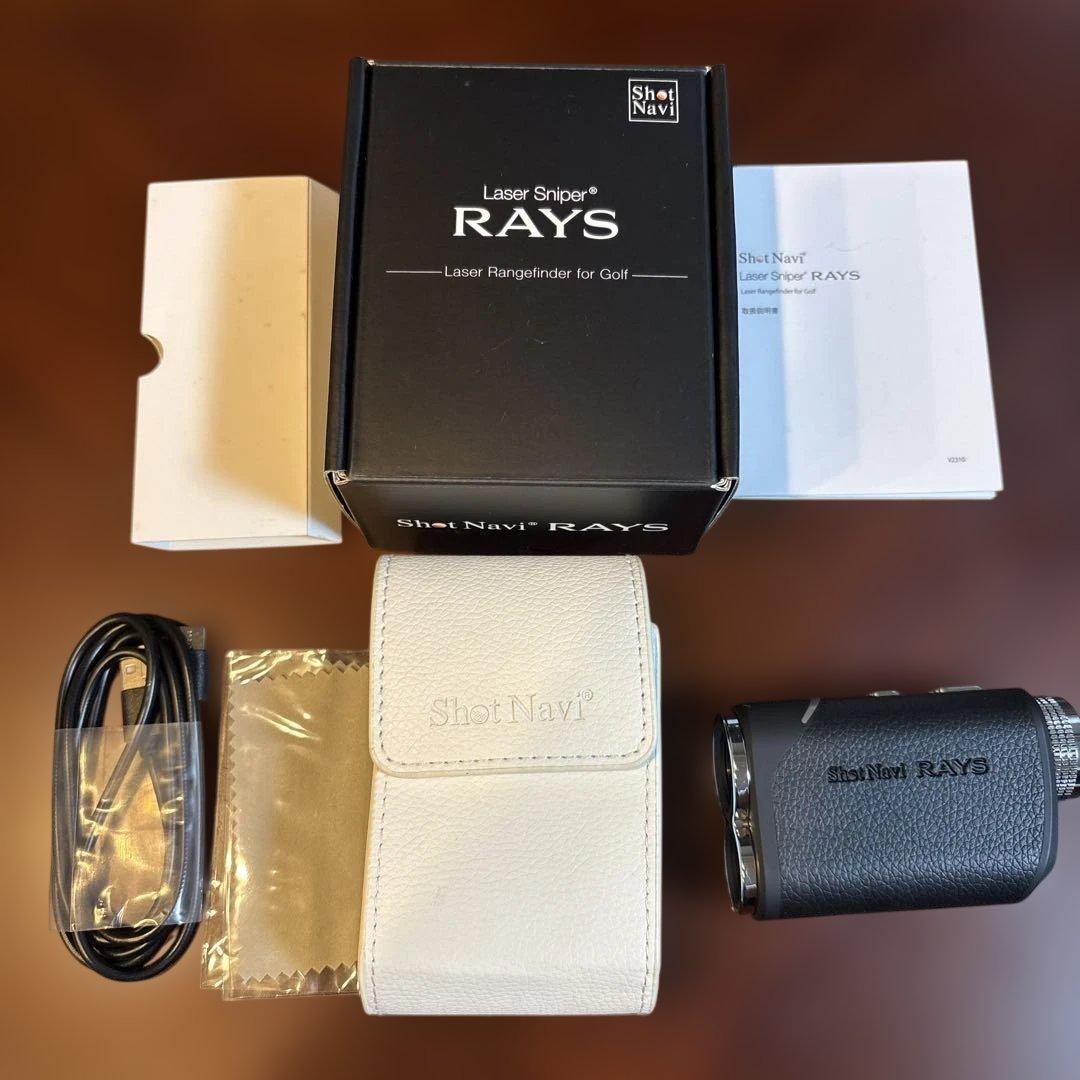 【美品】ShotNavi RAYS ゴルフ用距離計 超軽量 充電式 防水