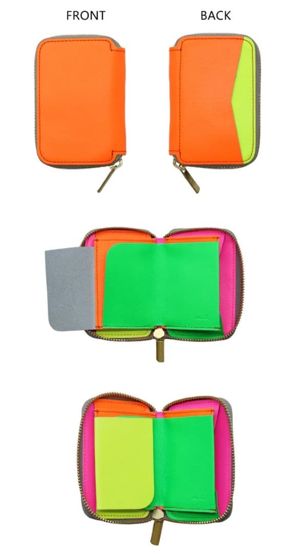 ★新品未使用★NADAYA 本革 コンパクト財布 人気色 CRAZY