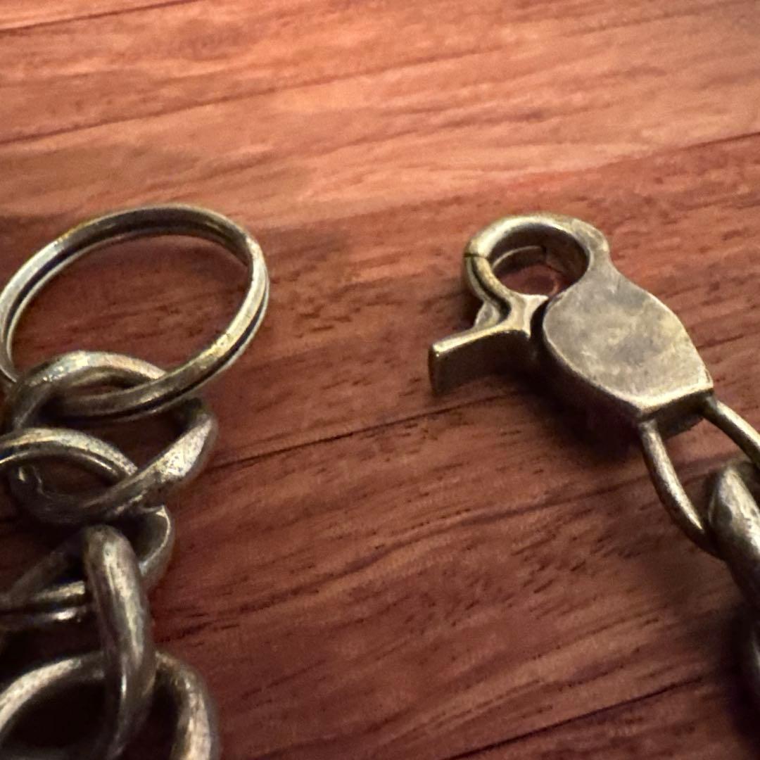 90's 925シルバー ウォレットチェーン 60㎝