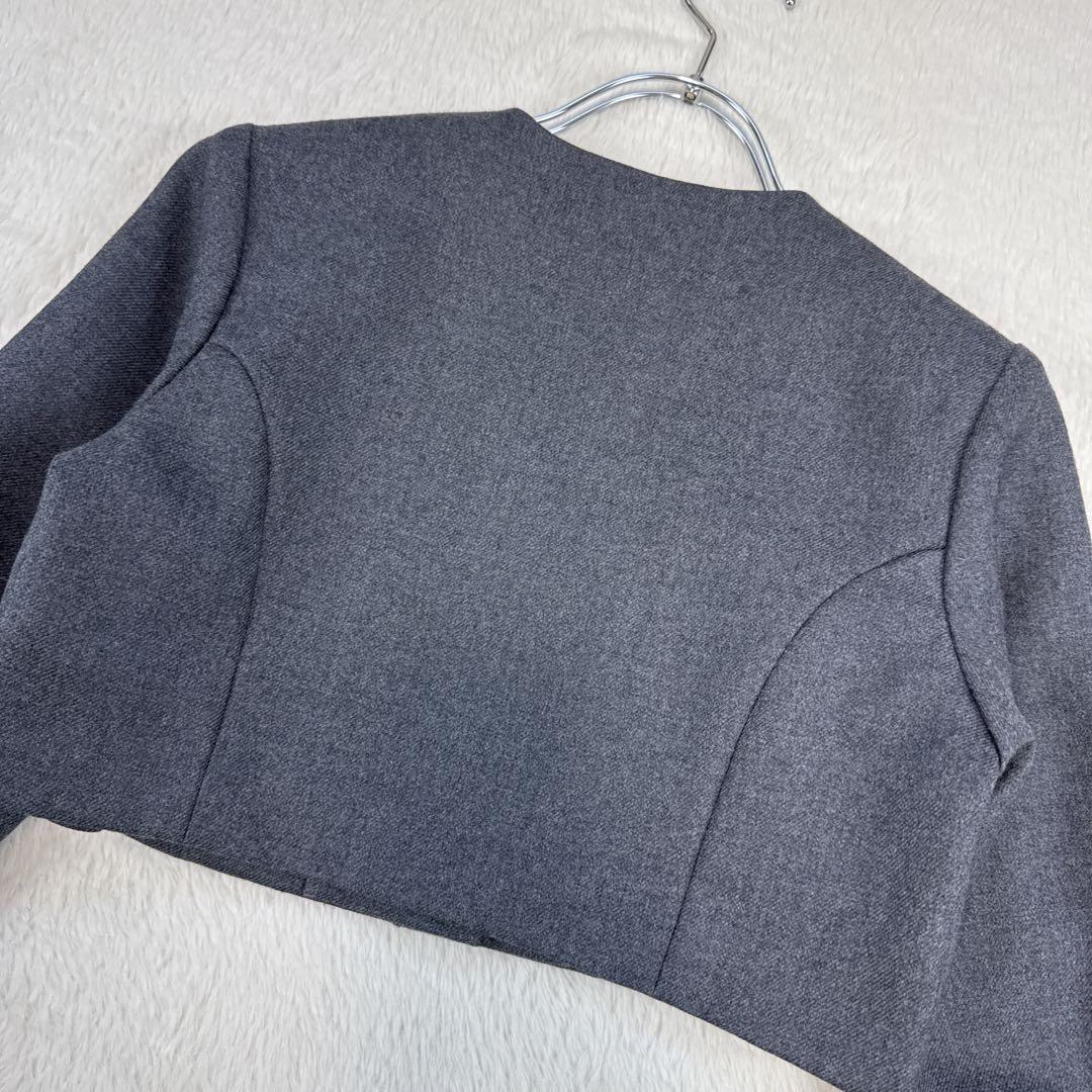 ファミリア　女の子　フォーマル　130 グレー　ワンピース　卒園式　入学式