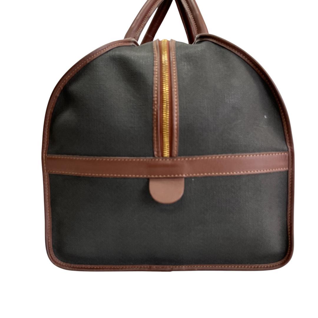 美品 ダンヒル ボストンバッグ ブラウン ゴールド金具 大容量 旅行バッグ