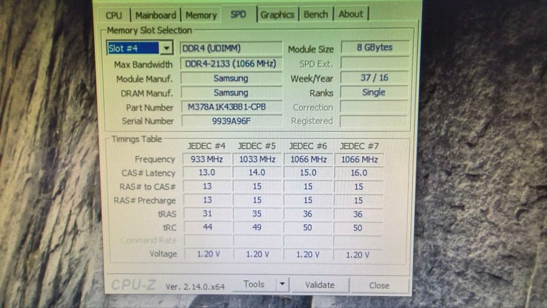 DDR4 8GBx4枚 32GB 動作確認済み ④