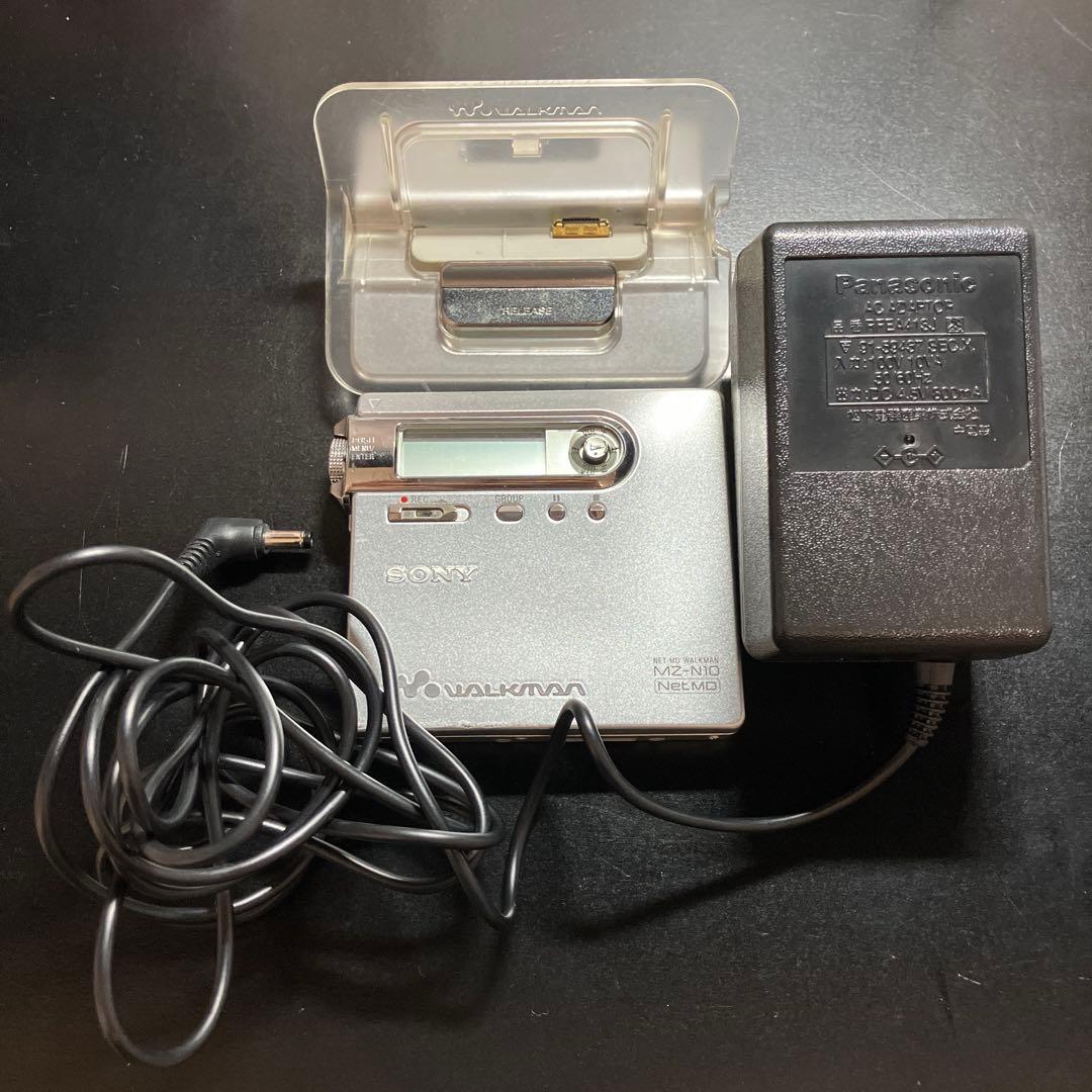 SONY MZ-N10ポータブルMDレコーダー プレーヤー充電器付