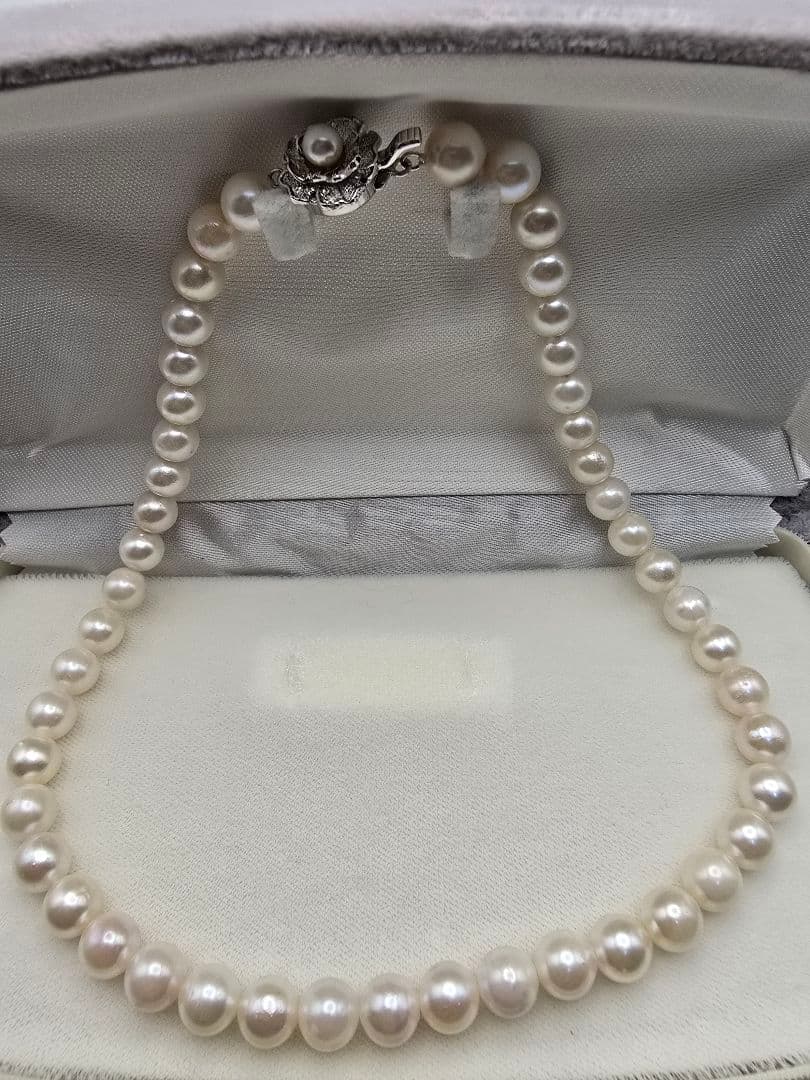 m*u様 DAIMARU パールネックレス 白真珠 ケース・保証書付き 上品ジュ