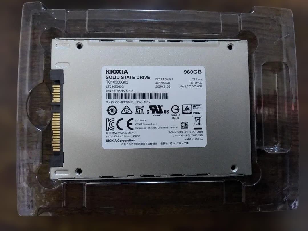 KIOXIA EXCERIA 960GB SATA SSD【2025年製】