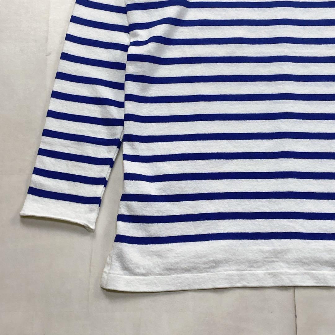 マディソンブルー ボーダー　ロンT バスクシャツ カットソー スリット