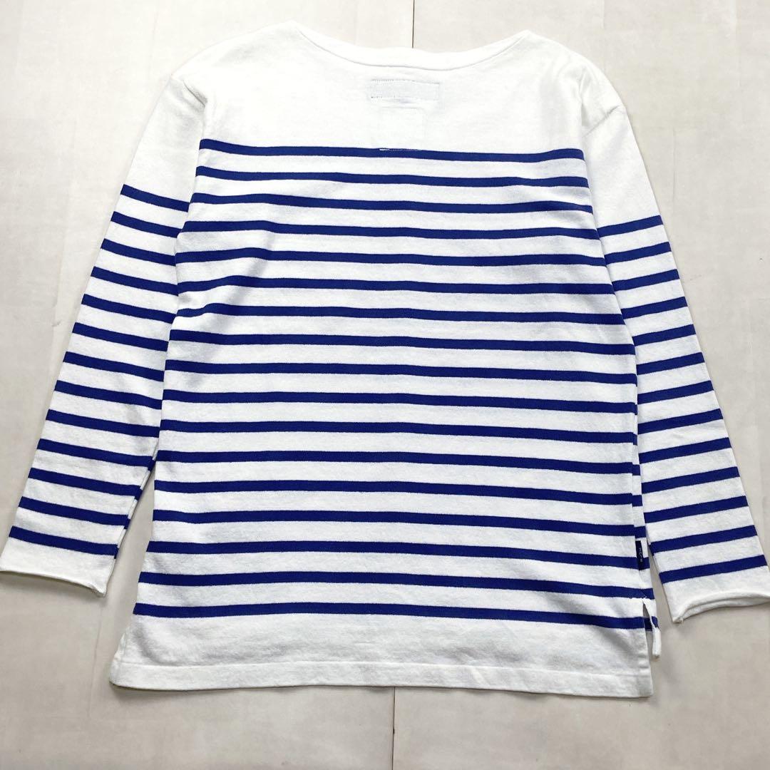 マディソンブルー ボーダー　ロンT バスクシャツ カットソー スリット