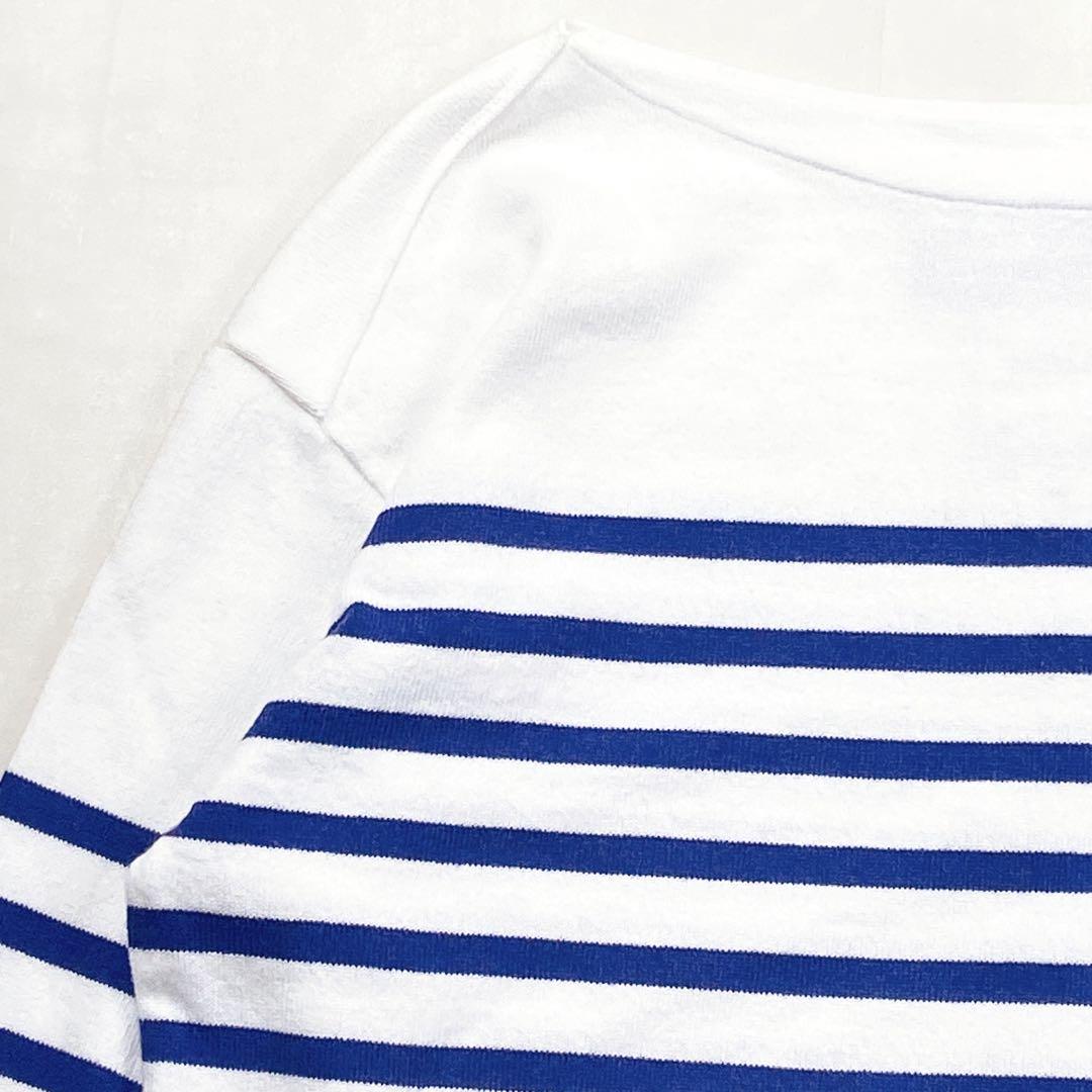 マディソンブルー ボーダー　ロンT バスクシャツ カットソー スリット