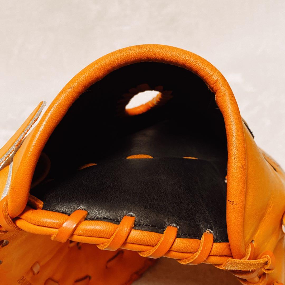 美品　SSK　軟式用ファーストミット　オレンジ　プロエッジ　一塁手用　右利き用