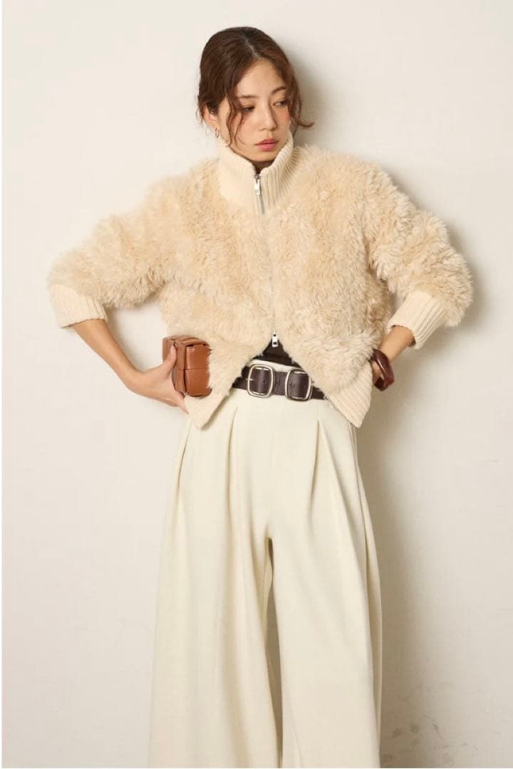 charm！！　エシカ　ハイネックボアブルゾン