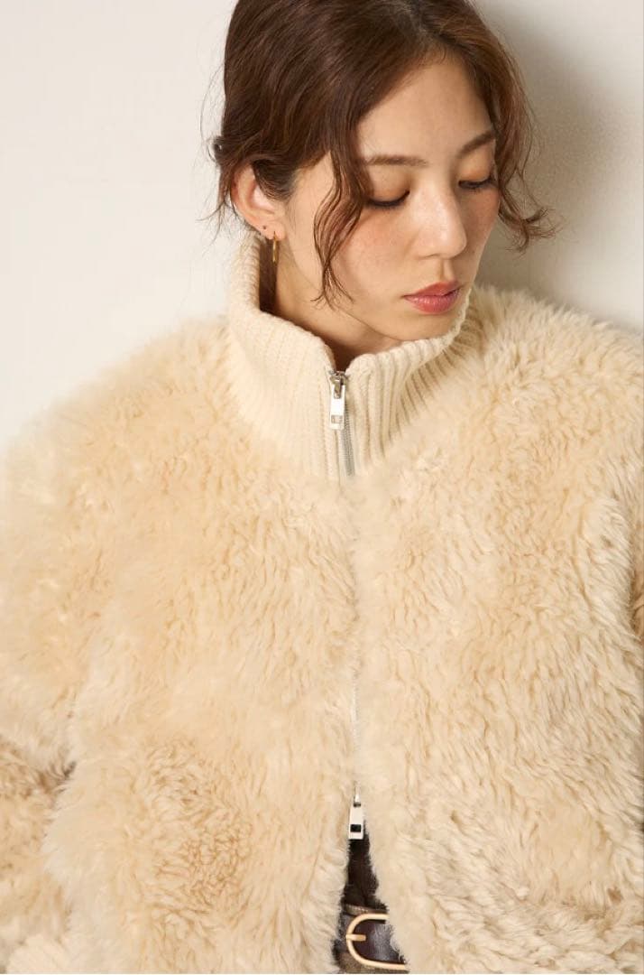 charm！！　エシカ　ハイネックボアブルゾン