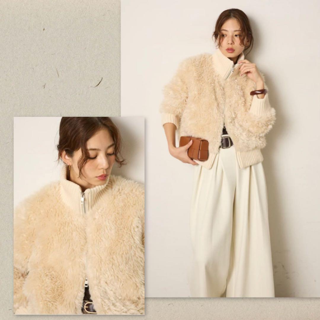 charm！！　エシカ　ハイネックボアブルゾン