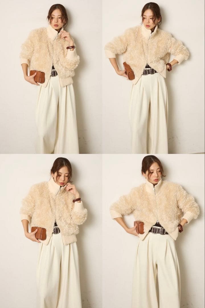 charm！！　エシカ　ハイネックボアブルゾン