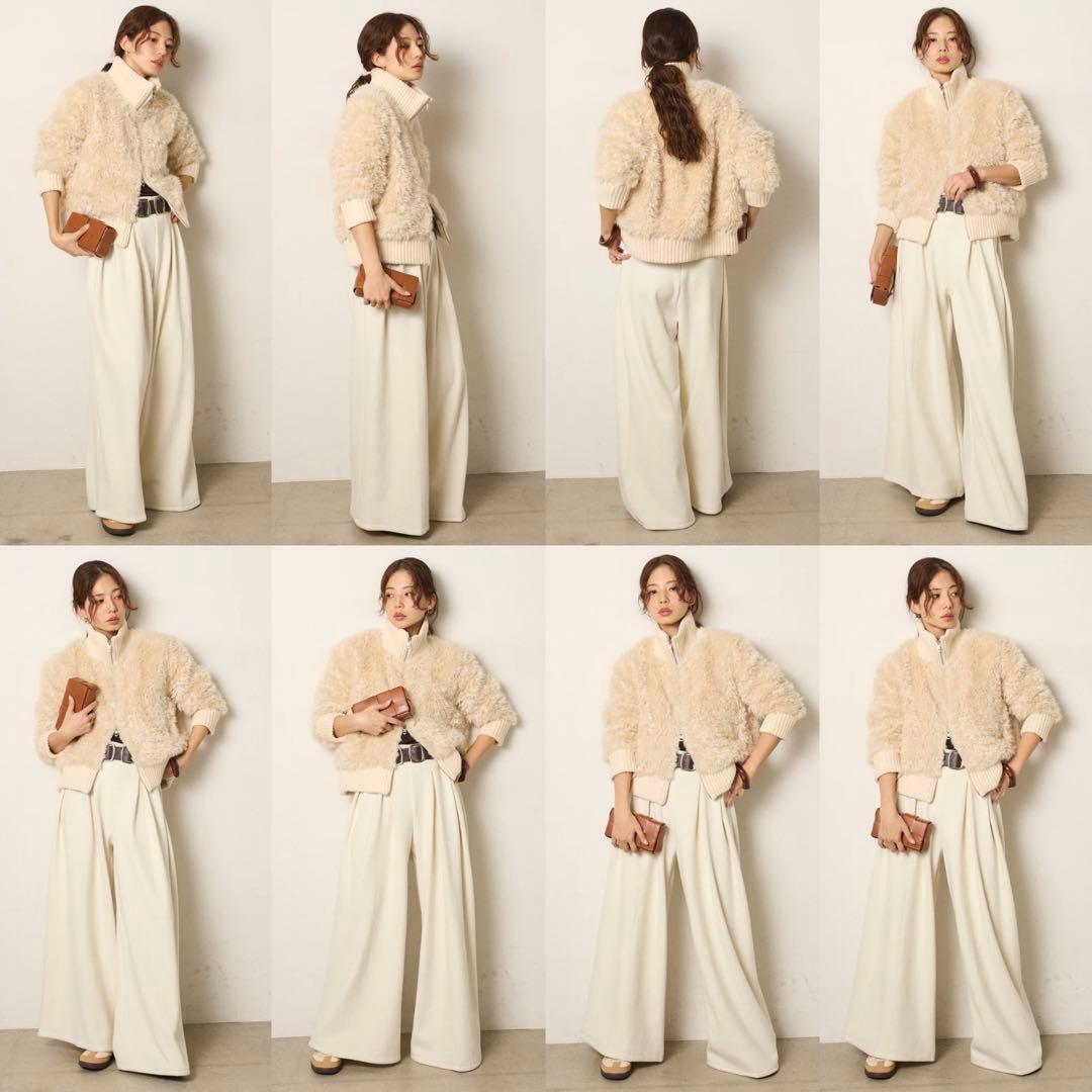 charm！！　エシカ　ハイネックボアブルゾン