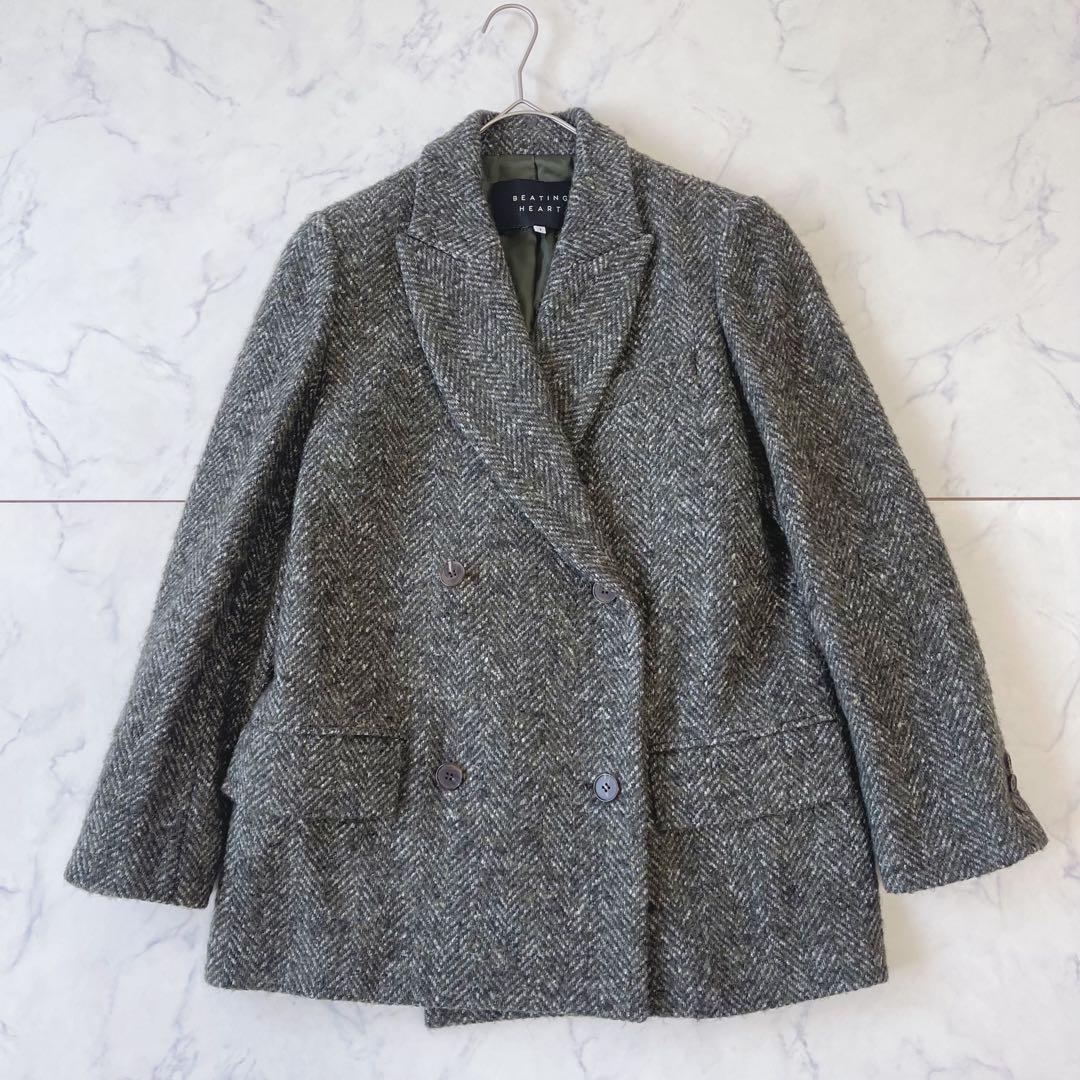 BEATING HEART イタリア生地 ツイード テーラードジャケット ウール