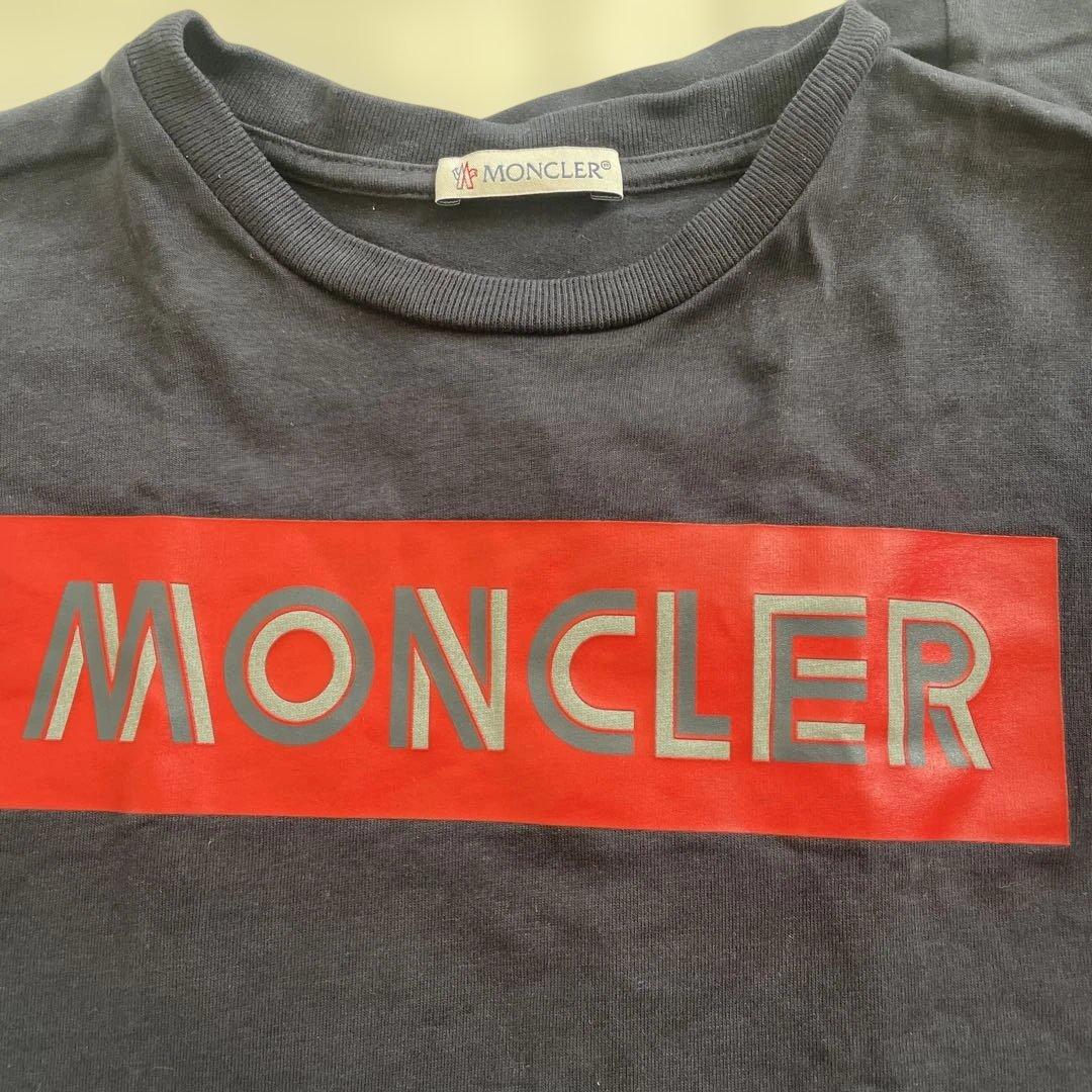 M　　　2枚セットMONCLER ネイビー ロゴ Tシャツ