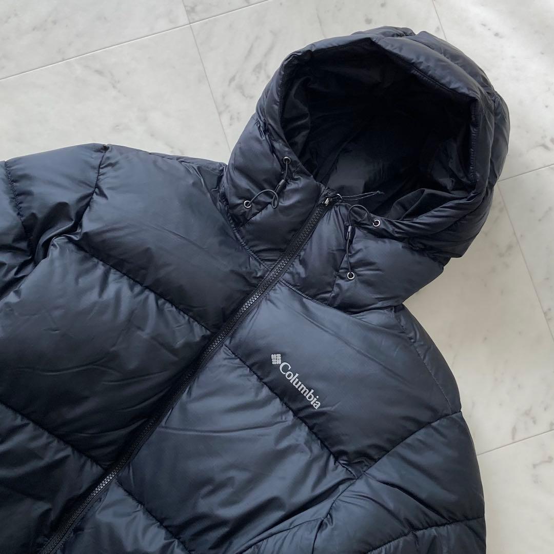 美品 columbia 中綿ダウン ジャケット ブルゾン XL 黒