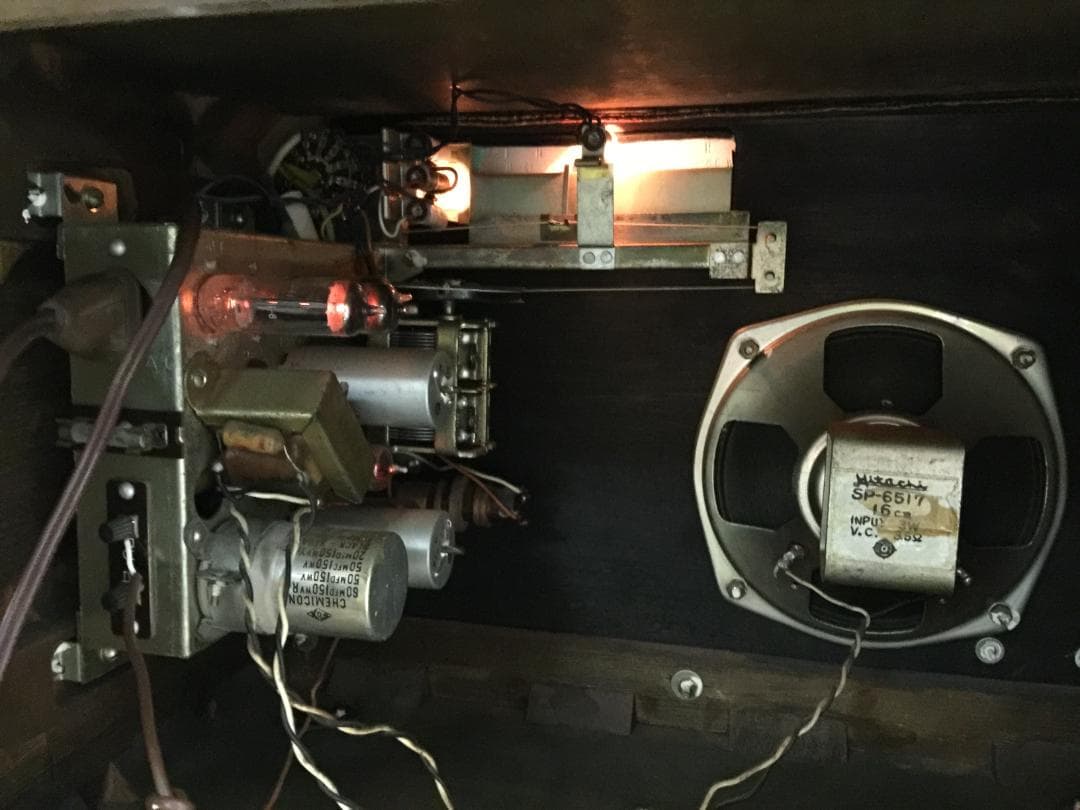 日立 真空管式ラジオ 電蓄 レコードプレーヤー SPレコード レトロ