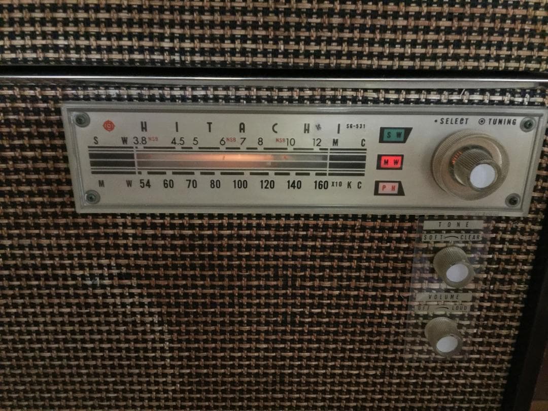 日立 真空管式ラジオ 電蓄 レコードプレーヤー SPレコード レトロ
