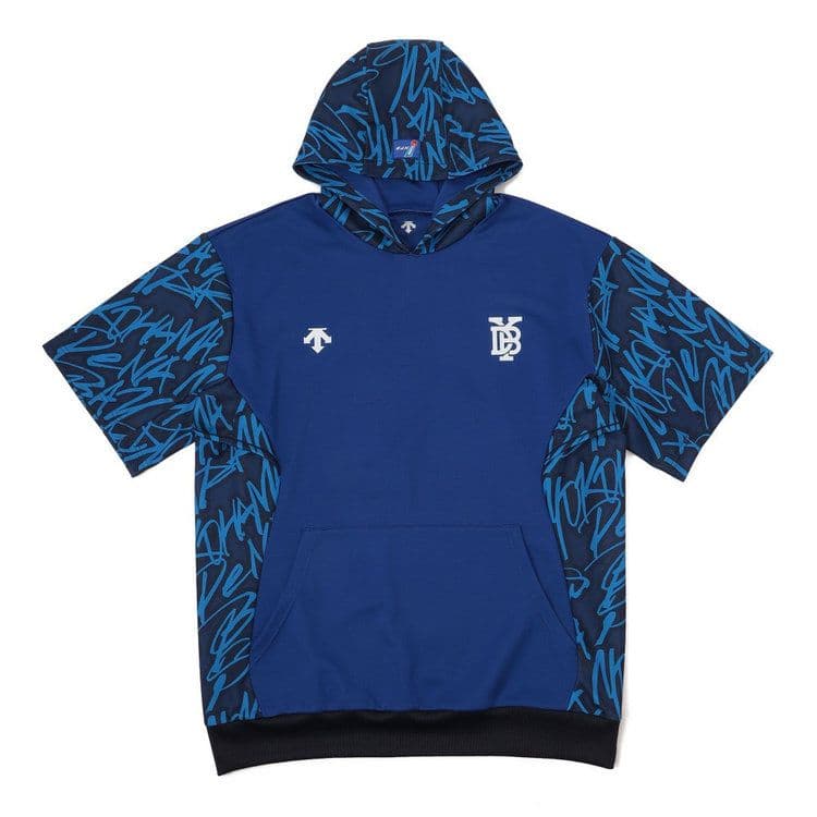 未開封　横浜DeNAベイスターズオーセンティックチームウェア半袖フーディ　L