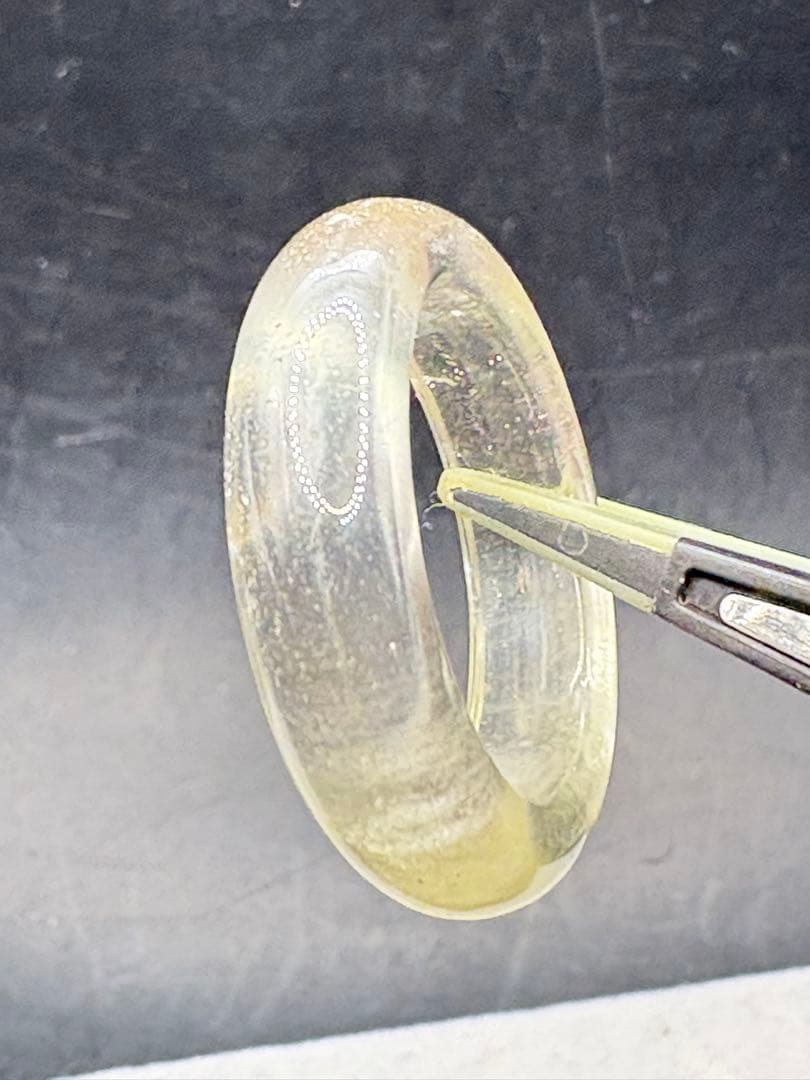 リビアングラスくり抜きリング21.5号