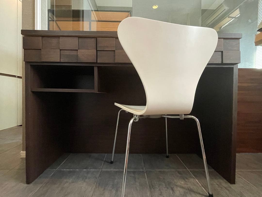 美品■天然木アルダー材 CORKコルク120オープンカウンター GARTガルト