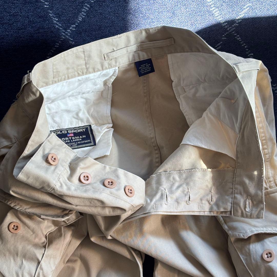 ラルフローレン　ミリタリーワイドカーゴパンツ　90sヴィンテージ