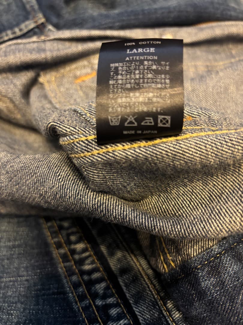 ルードギャラリー ブラックレーベル　デニムジャケット　サイズL