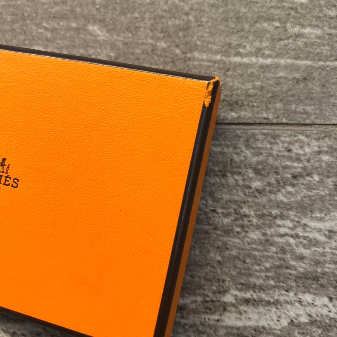 エルメス　ピンク レザー 名刺入れ カードケース　ガルヴィ