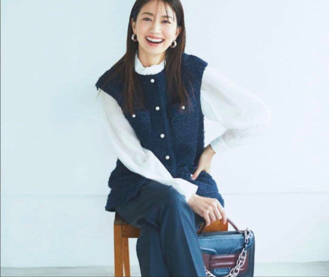 美品 ANAYI アナイ カラミツイードポケットジレ超美品　5.9万