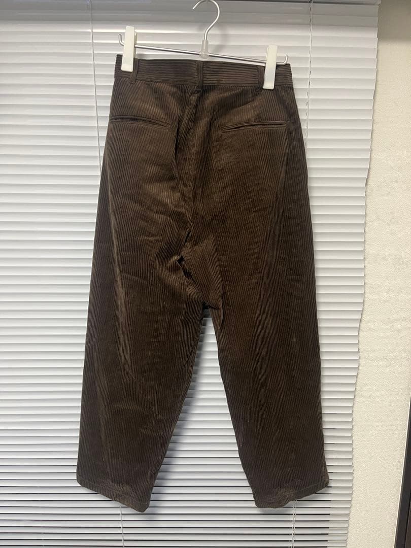 TTT MSW Corduroy 2 tuck pants（BROWN）
