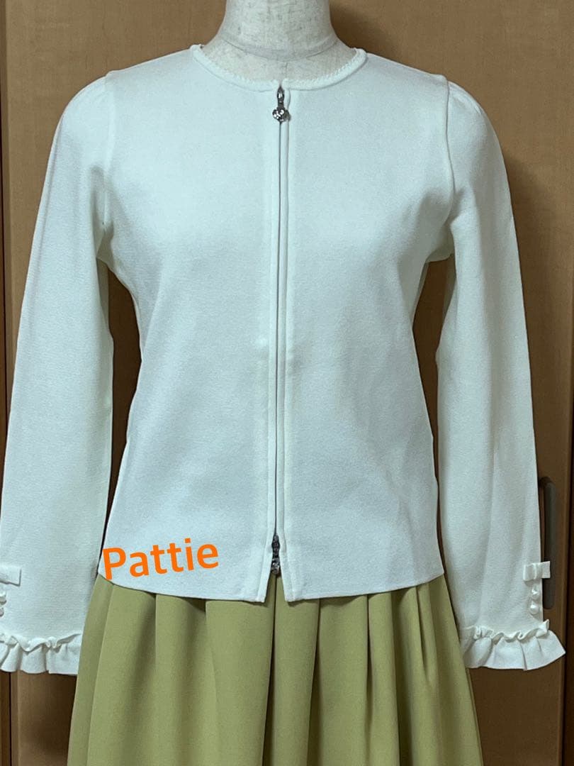 エムズグレイシー未使用ダブルジップカーディガン40