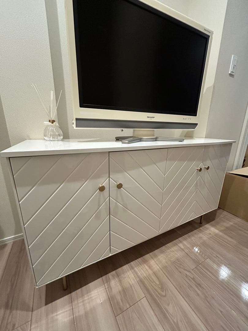 ソルティール サイドボード ホワイト（W1200×H660）