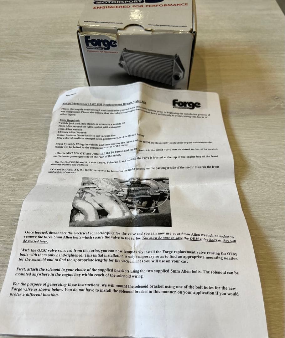 VW GOLF V Scirocco強化ディバーターバルブゴルフ5 Forge