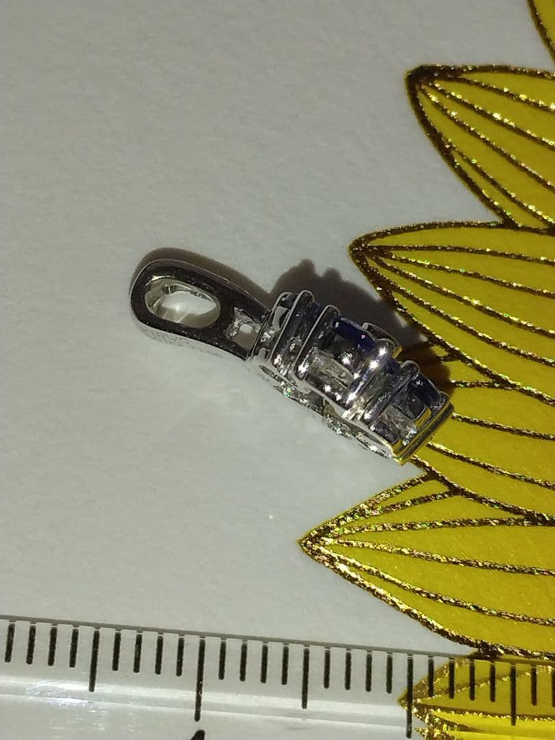 ジュエリーマキk18WGタンザナイトダイヤモンドペンダントトップ