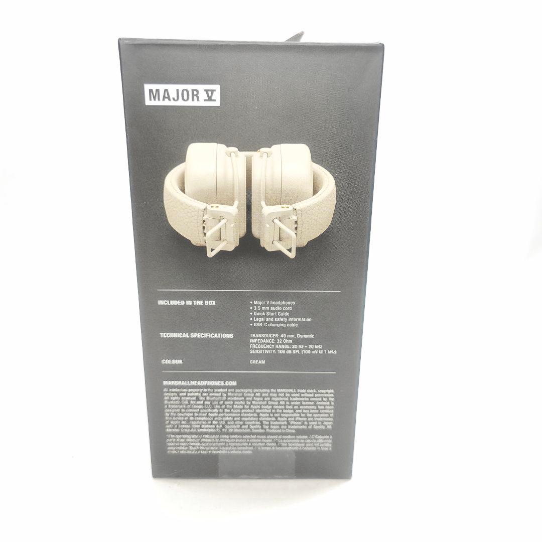 未開封 Marshall MajorV ワイヤレスヘッドフォン クリーム