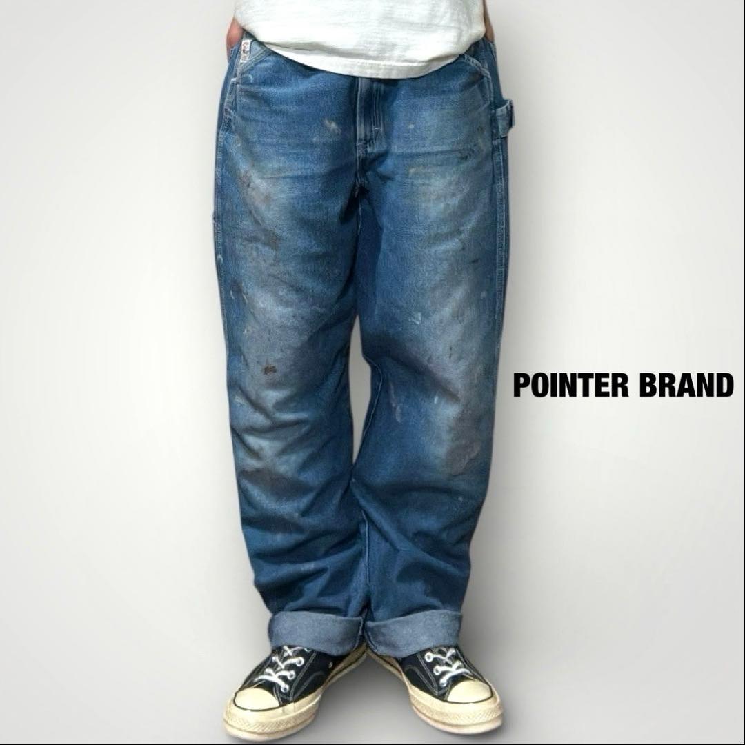 USA製 POINTER BRAND デニムペインターパンツ ペンキ フェード