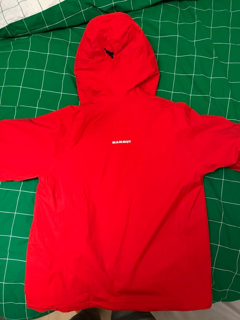 MAMMUT フリーフライト ハードシェル サーモ フード付 ジャケット レッド