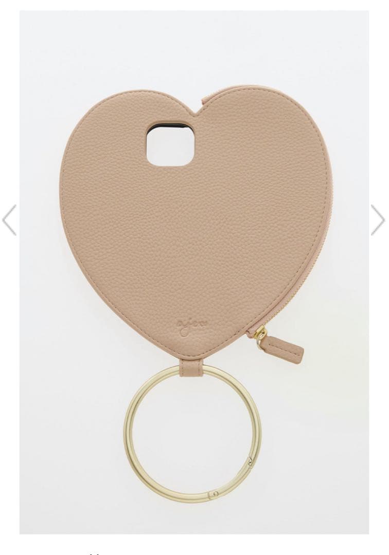 新品 ［ELLE］iPhone16スマホケース正規品エル （ajew）ハート型