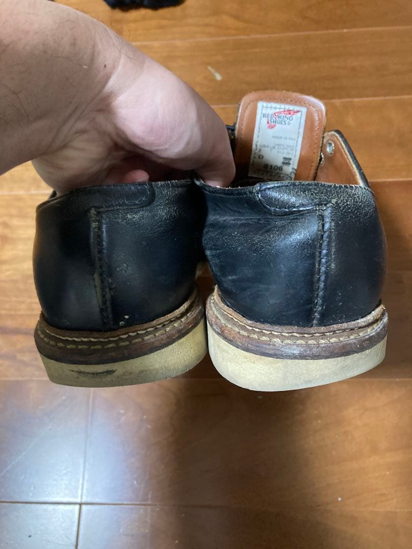 Red Wing Shoes ブラック モカシン8 26センチ