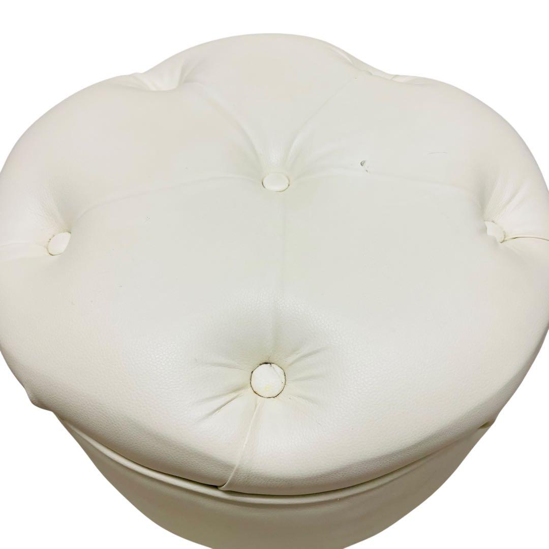 円形　スツール　姫家具　椅子　レザー　2 脚セット