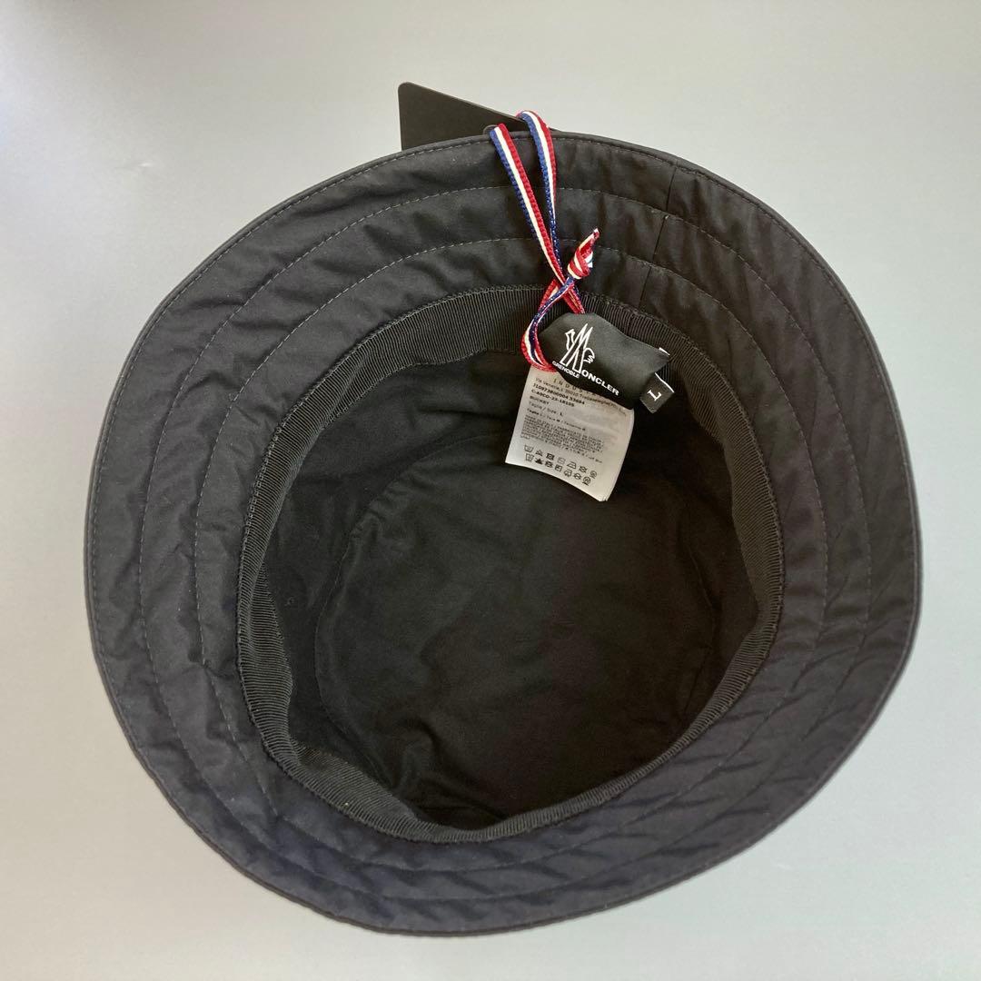 新品 未使用 MONCLER モンクレール バケットハット 帽子 メンズ 黒