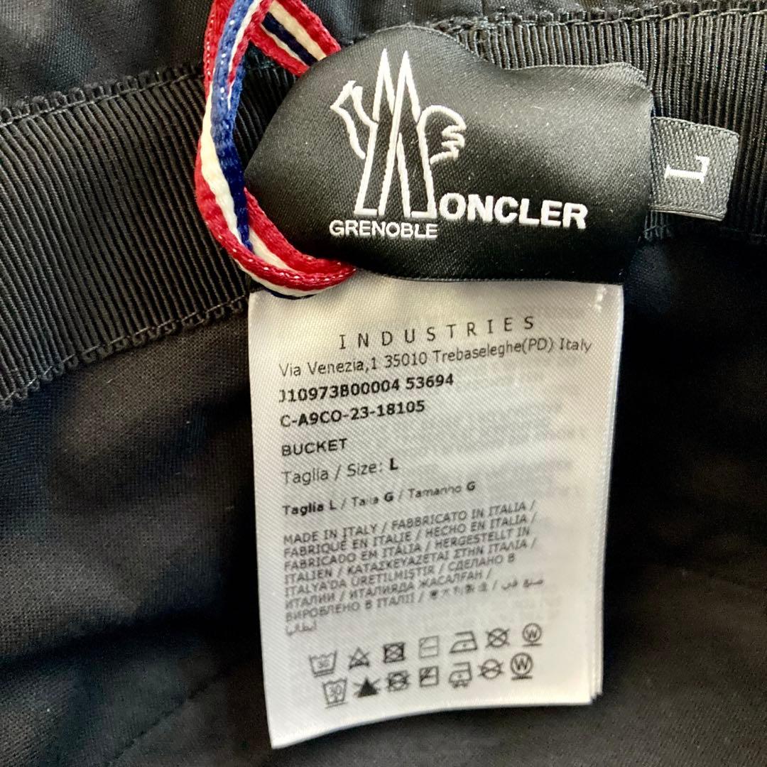 新品 未使用 MONCLER モンクレール バケットハット 帽子 メンズ 黒